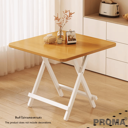 [Pre-order] โต๊ะอเนกประสงค์ PROMA-DTB-55-05 80 ซม. สีน้ำตาล/ขาว_5
